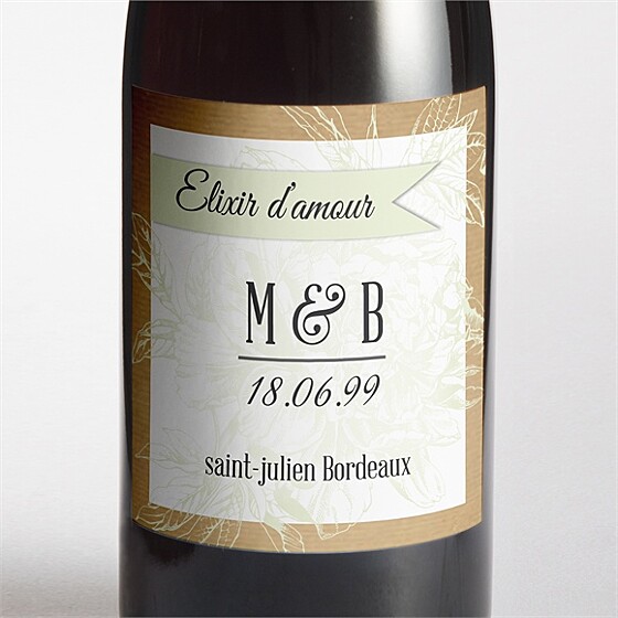 Etiquette de bouteille mariage etiquette de bouteille mariage
