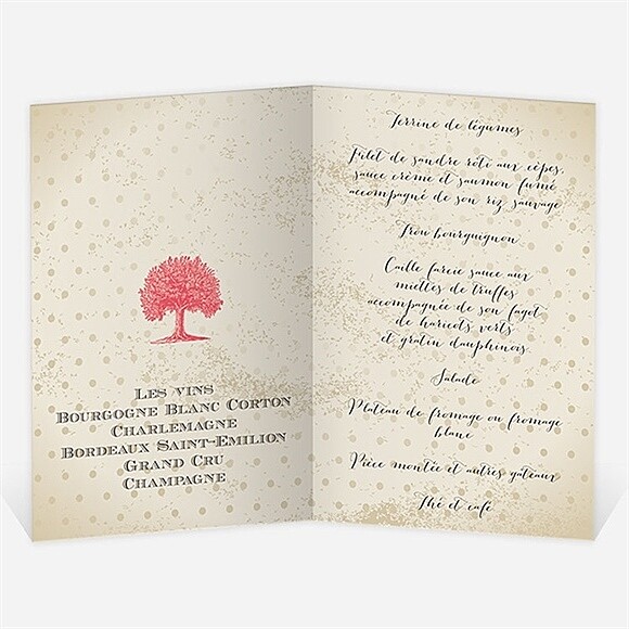 Menu ouvert