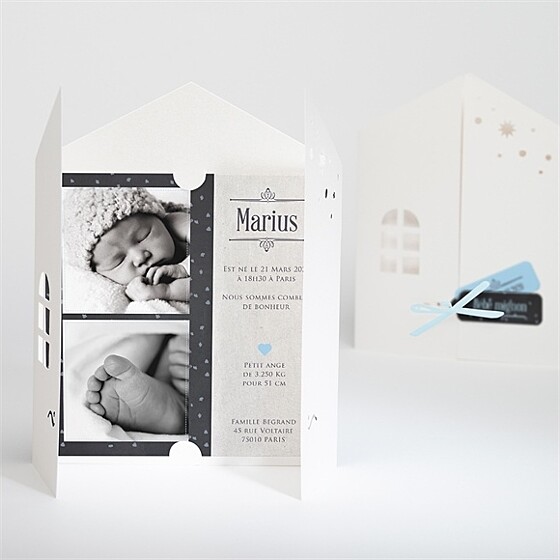 Faire-part naissance annonce en photo