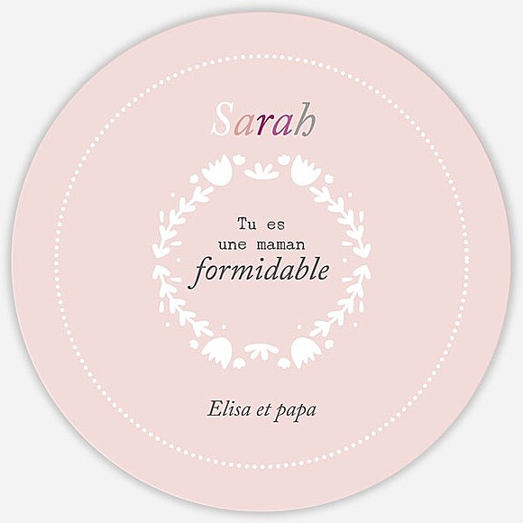 Dos de la carte