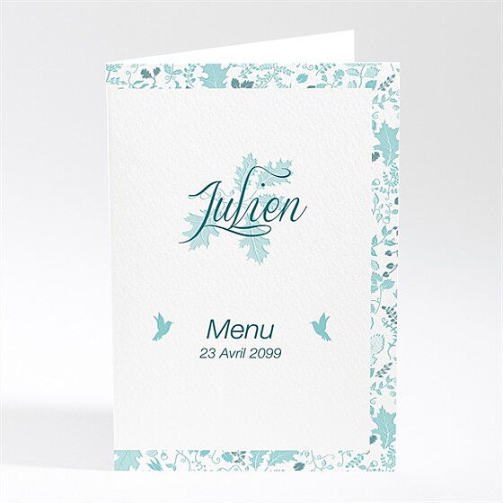 Menu baptême liberty en rond