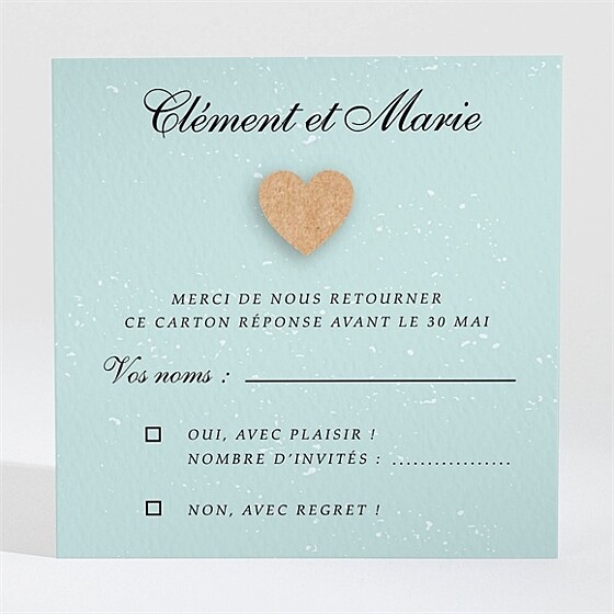 Carton réponse mariage notre roman photo