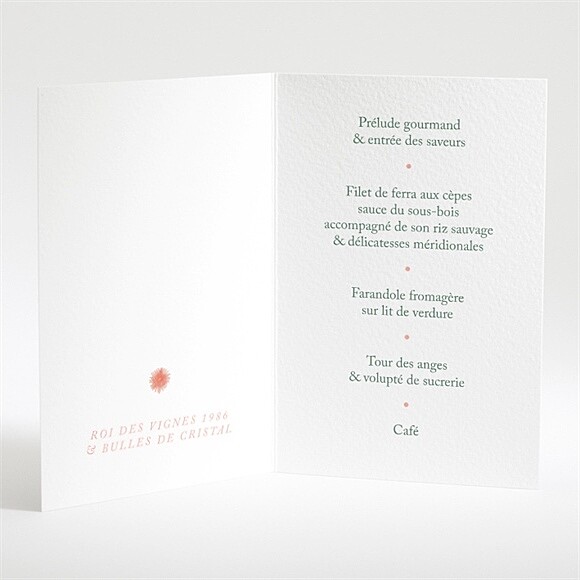 Intérieur du menu
