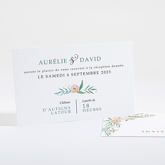 Carton d'invitation mariage Printemps! réf.N16123