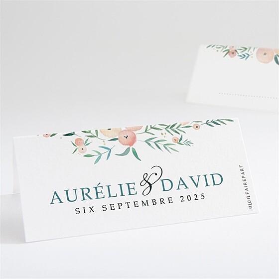 Marque-place mariage printemps!
