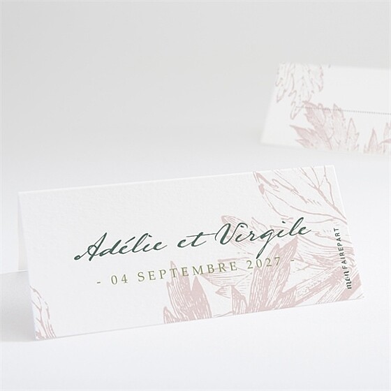 Marque-place mariage intemporel