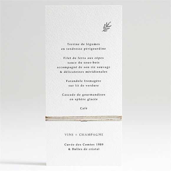Dos du menu