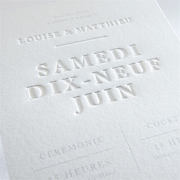 Détail du faire-part