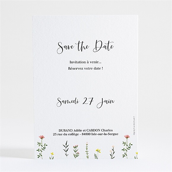 Dos du Save the Date