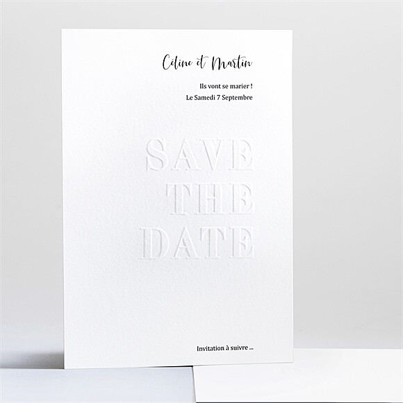 Save the Date mariage Follement Oui réf.N241217