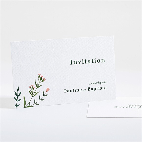 Carton d'invitation mariage Encadrés réf.N161129