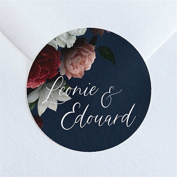 Sticker mariage Fleurs de Nuit réf.N36083