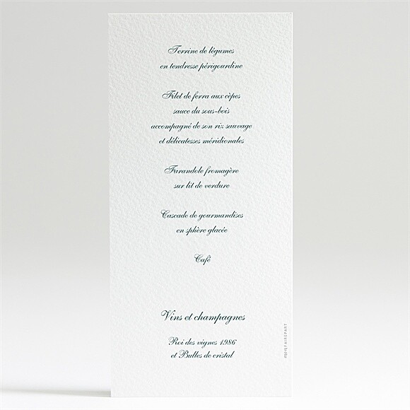 Dos du menu
