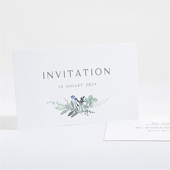 Carton d'invitation mariage Poésie d'Aquarelle réf.N161143