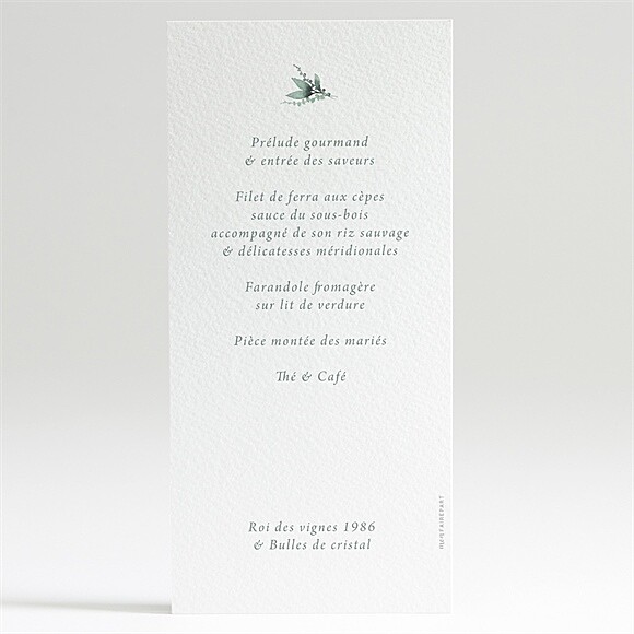 Dos du menu