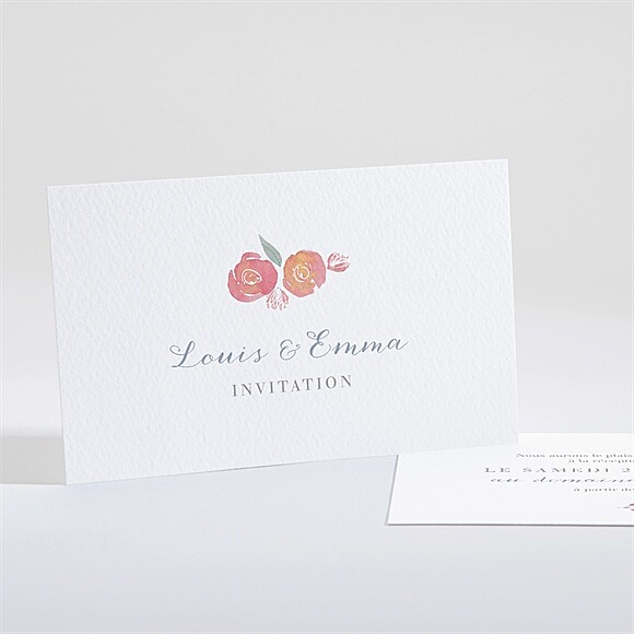 Carton d'invitation mariage Couronnés réf.N161161