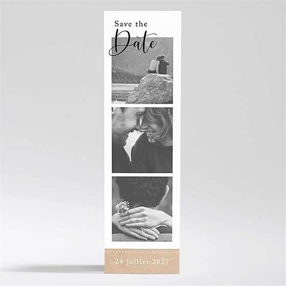 Save the Date mariage avec programme magnet