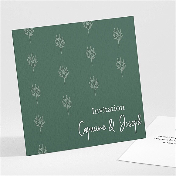 Carton d'invitation mariage Trésor en médaillon réf.N301275