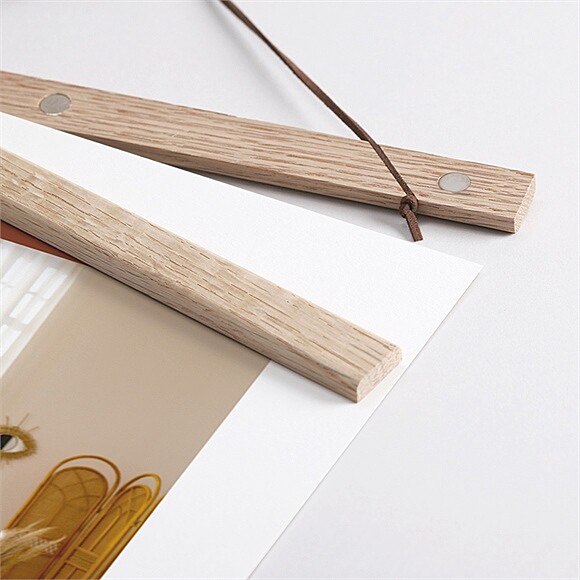 Détail des supports en bois