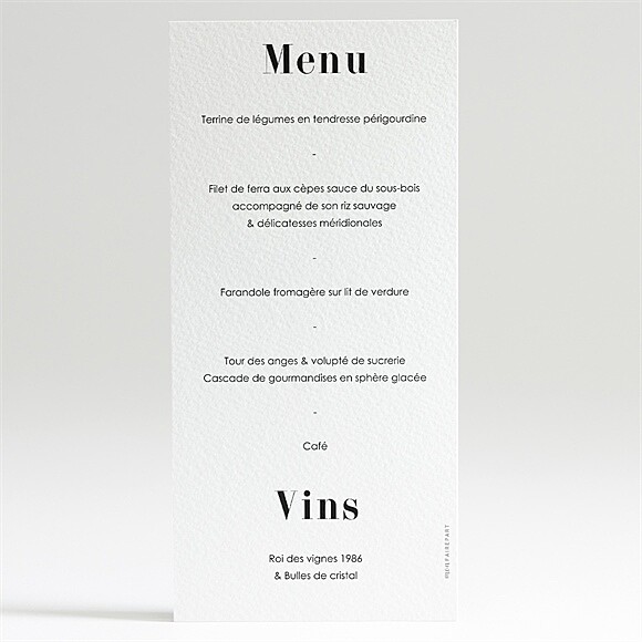 Dos du menu