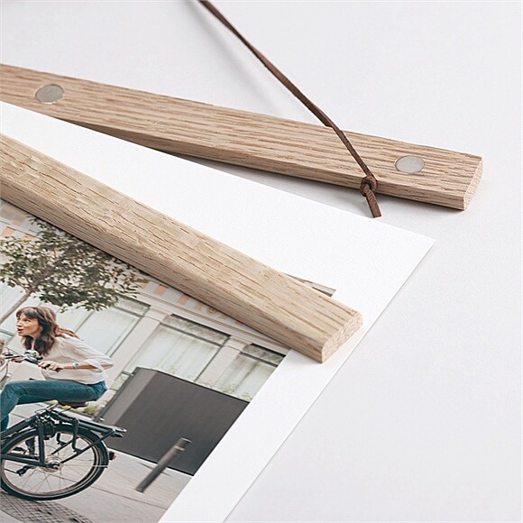 Détail des supports en bois