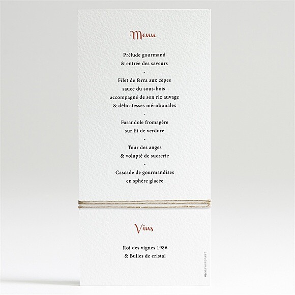 Dos du menu