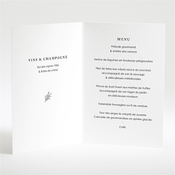 Intérieur du menu
