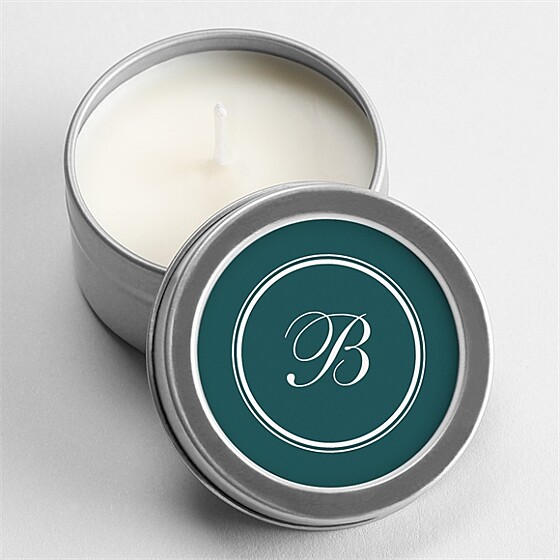 Bougie souvenir son monogramme