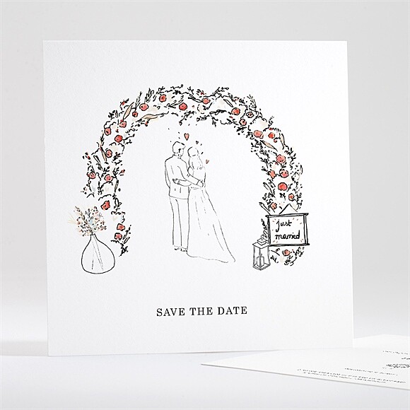 Save the Date mariage Belle Intimité réf.N351208