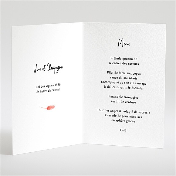 Intérieur du menu