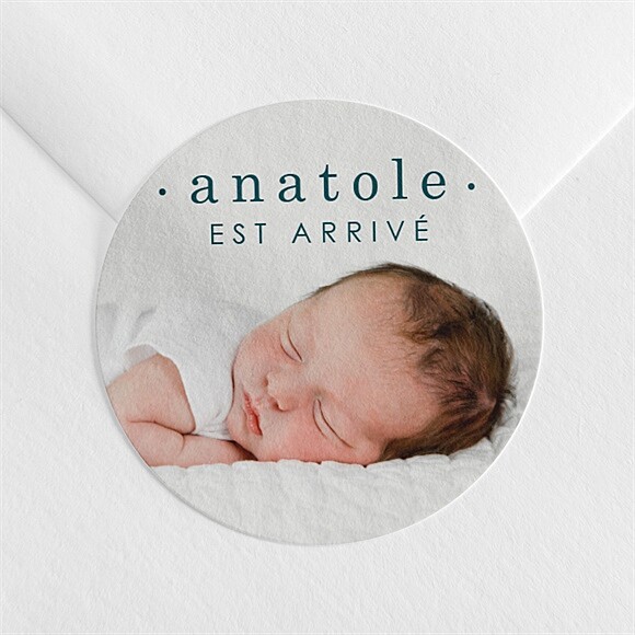 Sticker naissance Vert emeraude réf.N3601012