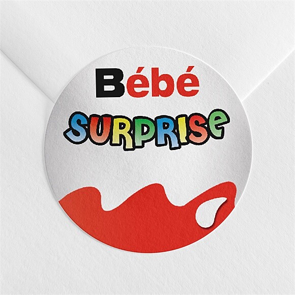 Sticker naissance Petit Oeuf Surprise réf.N3601028