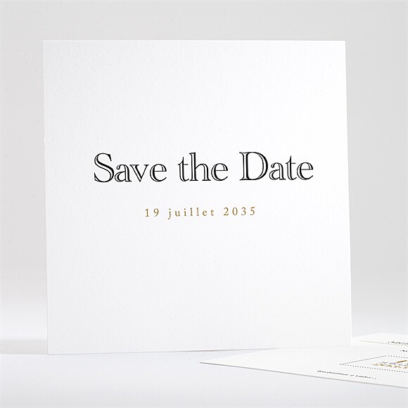 Save the Date mariage Lettre moderne réf.N351292