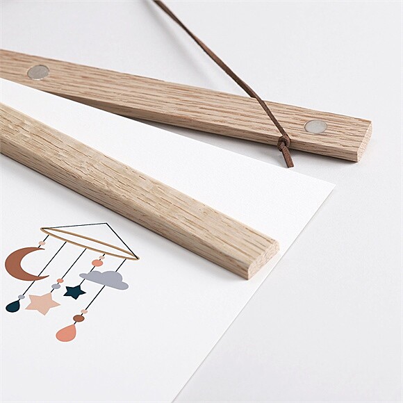 Détail des supports en bois