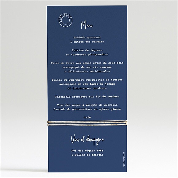 Dos du menu
