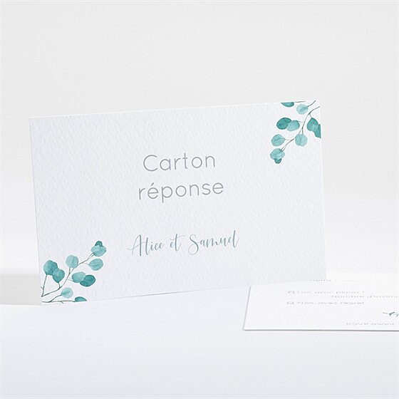 Carton réponse mariage tourbillonnant
