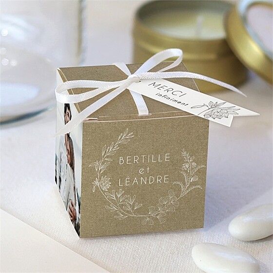 Boîte de dragées mariage festivités