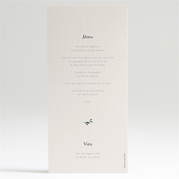 Dos du menu