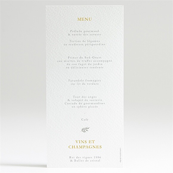 Dos du menu
