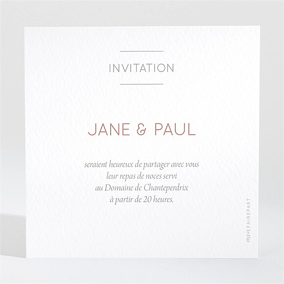 Carton d'invitation mariage Son Eclat réf.N3001900