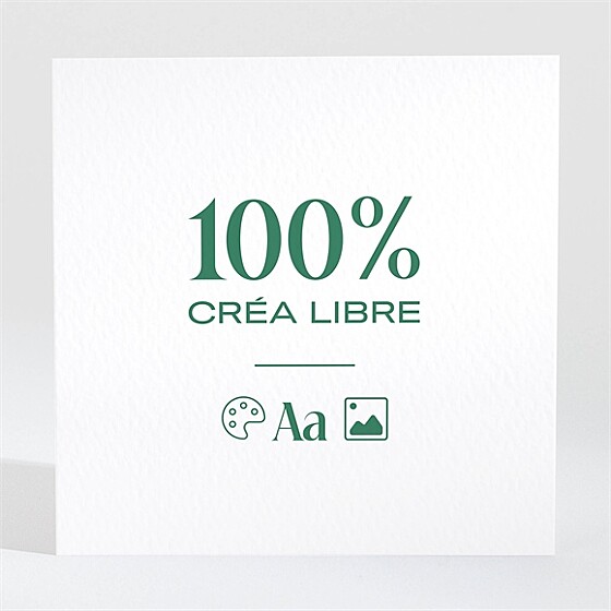 Remerciement mariage vierge 9,5cm x 9,5 cm