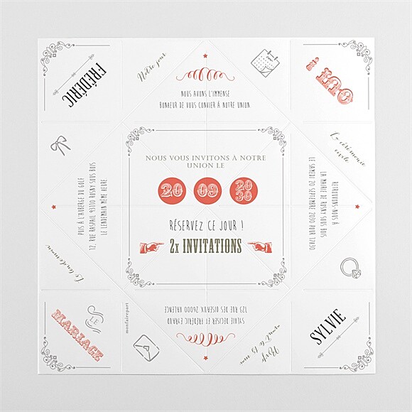 Intérieur de la cocotte dépliée