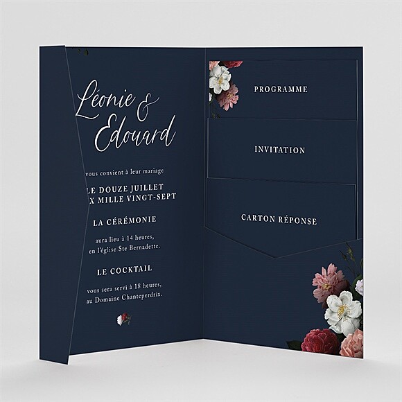 Intérieur du faire-part