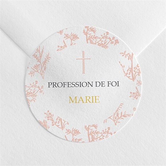Sticker profession de foi Toile de Jouy réf.N3601320