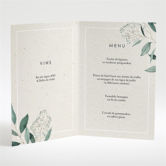 Intérieur du menu