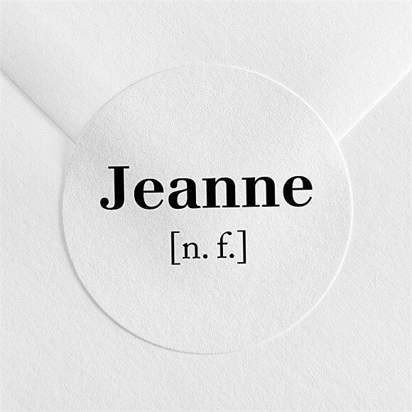 Sticker naissance Jolie Définition réf.N3601374