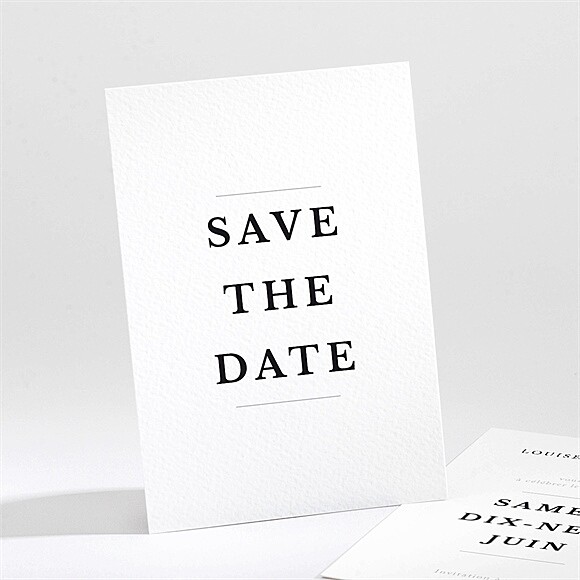 Save the Date mariage Date gravée réf.N211583