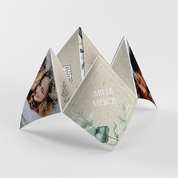 Remerciement mariage Intimité origami réf.N33092
