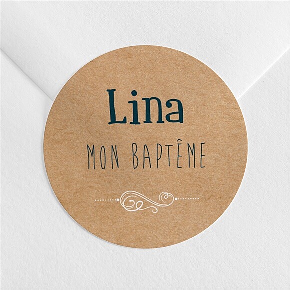 Sticker baptême Tout en Pictos réf.N3601542