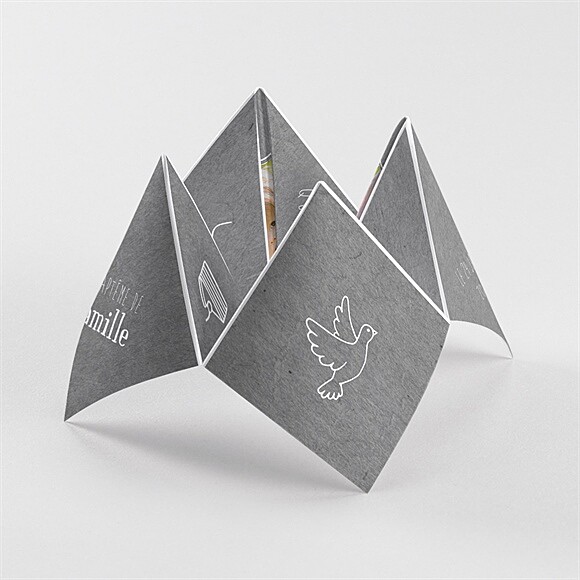 Faire-part de baptême En Symboles origami réf.N33097